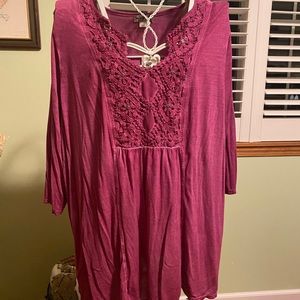 One World dark pinkish/plum Tunic